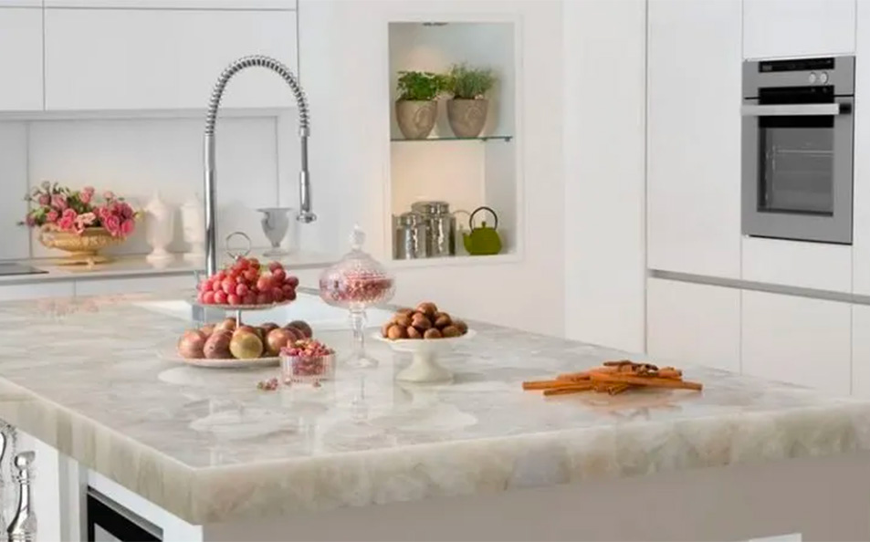 pros of a quartz countertop