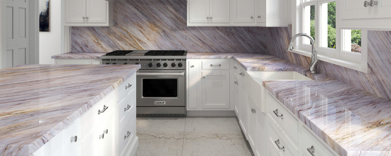 quartzite countertop modern kitchen

