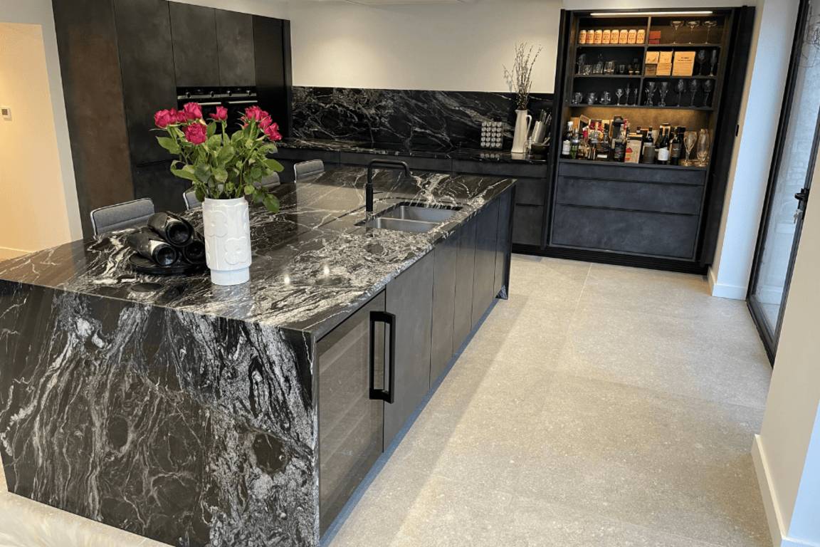 black discount granite countertops