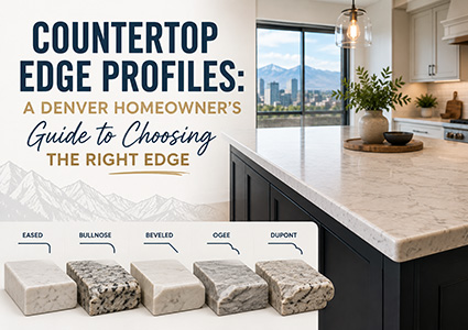 Countertop Edge Profiles: A Denver Homeowner’s Guide to Choosing the Right Edge